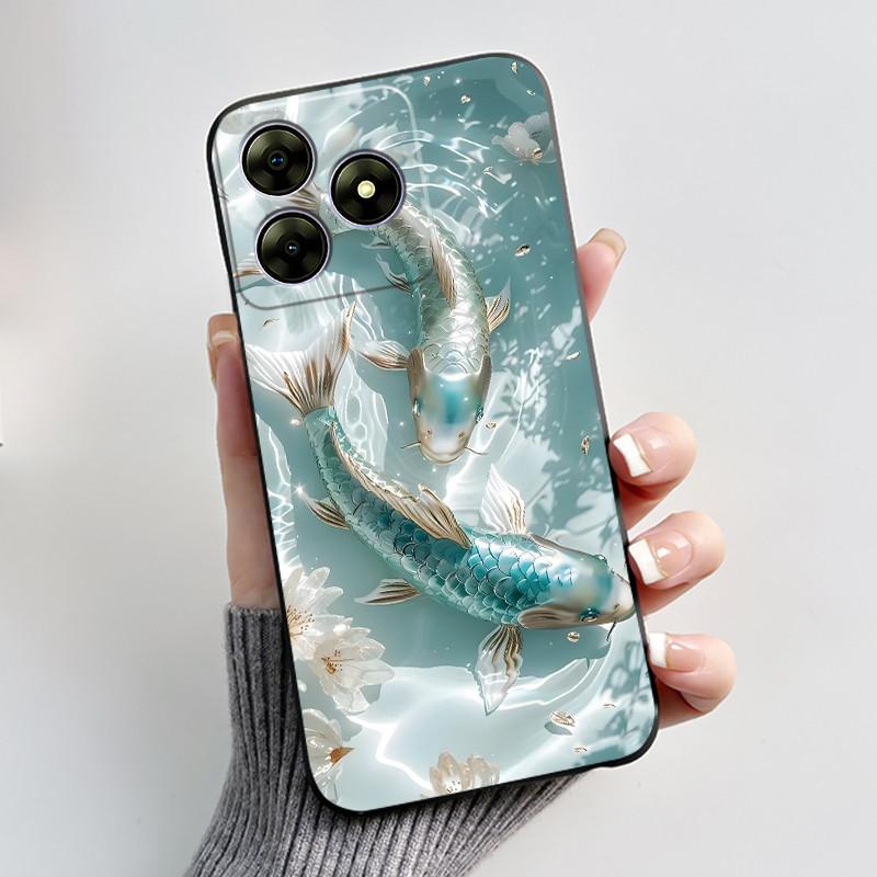 For Blackview Wave 8C 6.56" Wave 8 Black View Wave8C Wave8 Back TPU Soft Silicone Phone Case Luxury Cute Love Rabbit Funny Cover