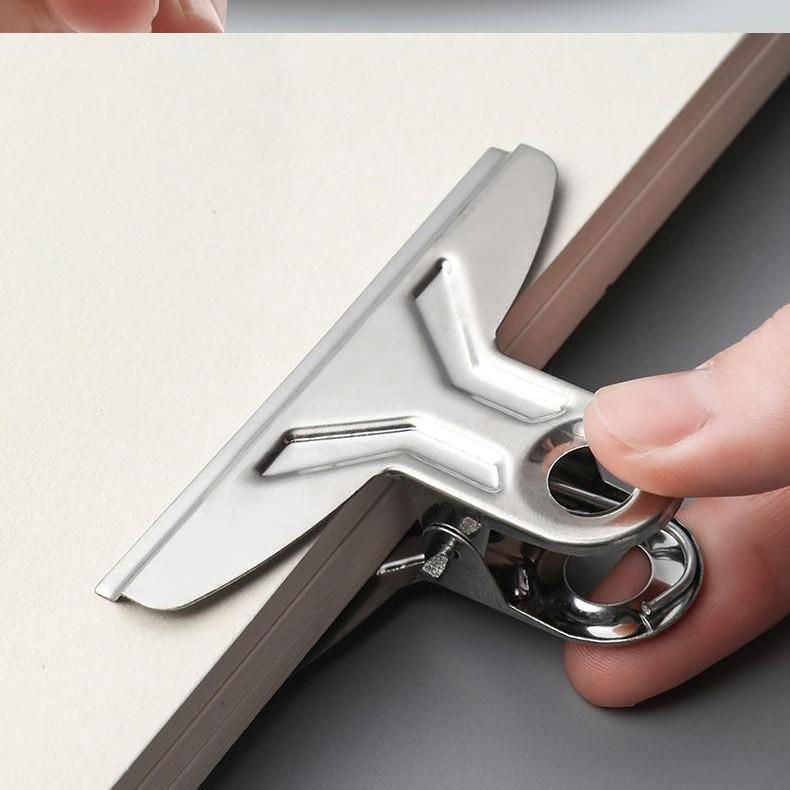 Stainless Steel Sketchpad & Drawing Board Clip for Learning Supplies