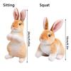 Kids Birthday Kawaii Rabbit Plush Toy Simulation Long Ears Rabbit Lifelike Animal Stuffed Doll Toys