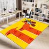 1PC dog paw Non-Slip Floor Carpet Compatible for Office&Living Room&Dining room - Flat-Weave Machine- Soft & Pattern-E322