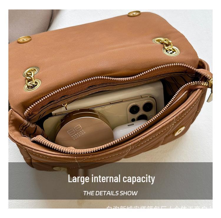 Женская сумка-цепочка в стиле колор-блок Осень/Зима 2025 - Универсальная и стильная сумка через плечо/кроссбоди