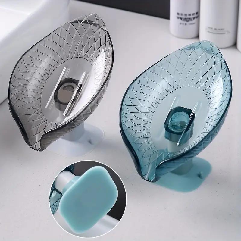 Мыльница в форме листа для ванной комнаты, душевая присоска, держатель для мыла, имитация нефрита, губка, сливная полка, аксессуары для ванной комнаты