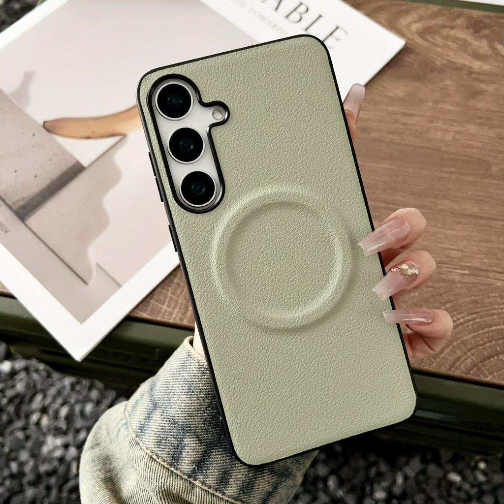 For Samsung Galaxy A17 4G/A17 5G Magnetic Case PU Leather + TPU Phone Back Cover