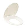 TOTO Regular Toilet Seat Regular Soft White (front Round, (normal Size), Antibacterial, Opening/closing) TC300#NW1