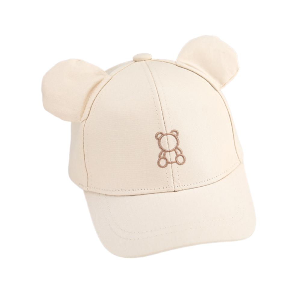 Cute Toddler Peaked Cap Cartoon Bear Baby Sun Visor Hat Lightweight Baby Baseball Hat  Travel