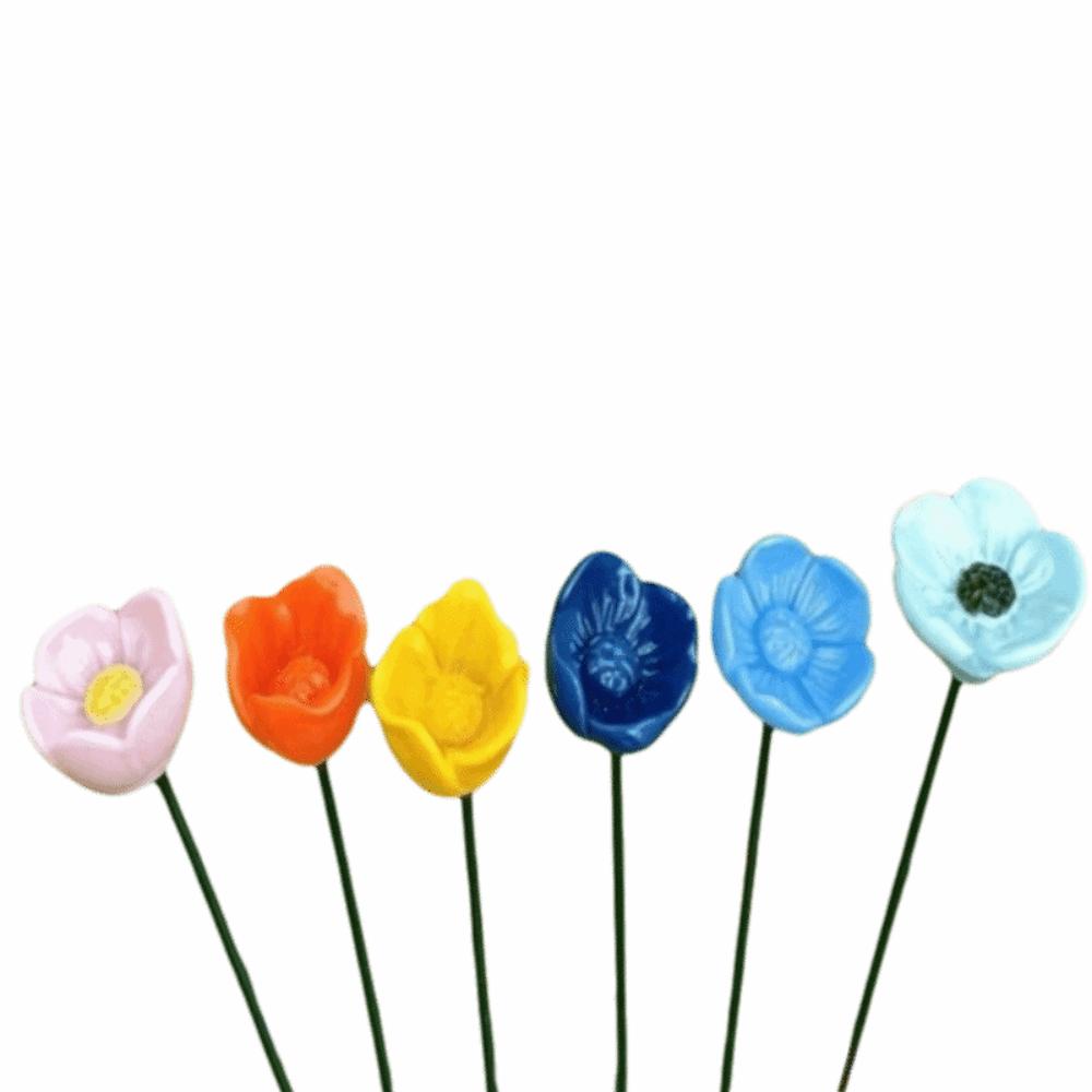 Colorful Insect Drinking Cup Flower Shape Bee Watering Station Garden Decoration  Yard Decor