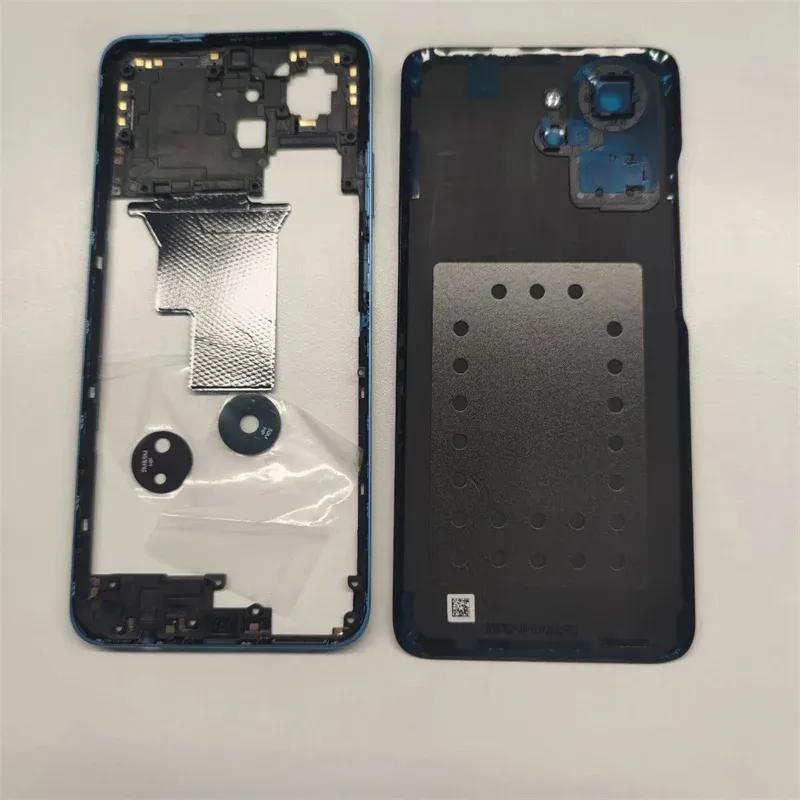 Для Honor X7A RKY-LX1 Полный корпус Средняя рамка+Задняя крышка аккумулятора Задняя часть С линзой камеры Запчасти для ремонта