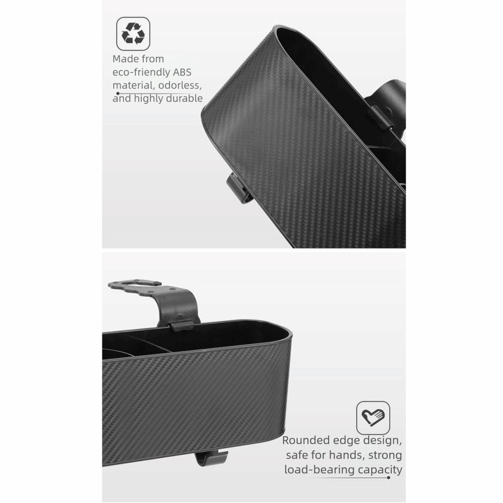 With Hooks Car Interior Cup Holder Partitioned Hanging Headrest Container Car Road Trip