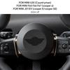 Premium Suede Steering Wheel Center Cover Trim for MINI Cooper S F65 F66 F67 Countryman U25 Electric E SE J01 EV Aceman J05 2024-2025