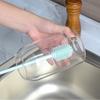 1 шт. Силиконовая щетка для молочных бутылочек с длинной ручкой, для чистки бутылок для напитков, стеклянных стаканов, кухонный инструмент для уборки, очиститель для стекла, скруббер для чашек