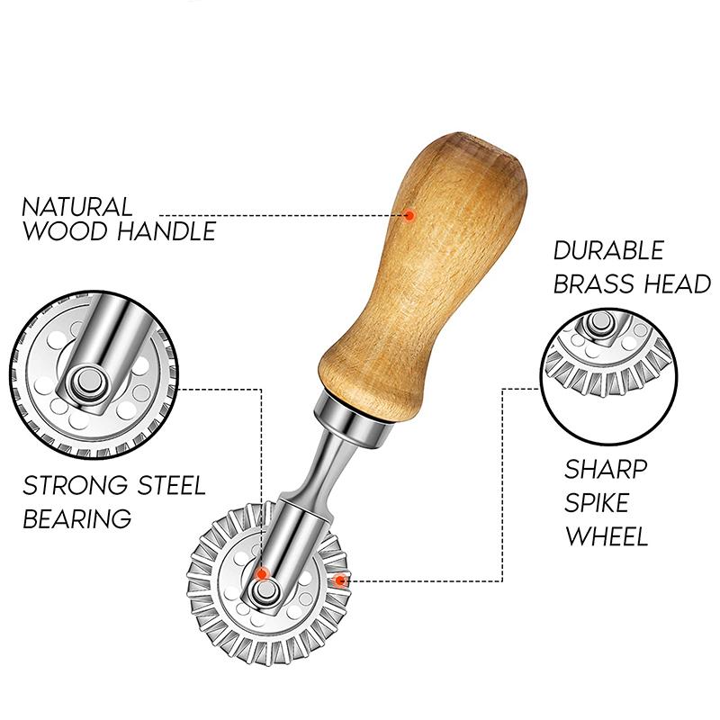 Ручные формы для пасты Главная Формочка для равиоли Пресс-форма для печенья с деревянной ручкой Кухонный инструмент для выпечки пельменей Лазанья Пироги