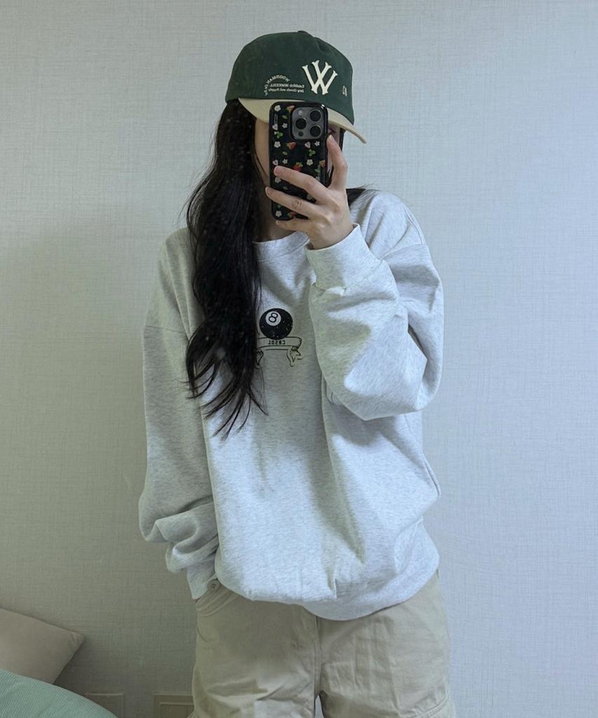 CREAM SODA LAB Crsdel Eightball Band Sweatshirt (Type A)