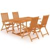 Day and Night - Day and Night Garden Dining Set 5 Pieces Solid Teak Wood