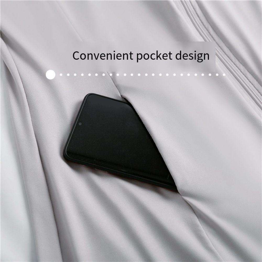 Солнцезащитное длинное пальто Ice Silk с капюшоном, солнцезащитная длинная куртка, удобное платье с защитой от УФ-излучения для женщин