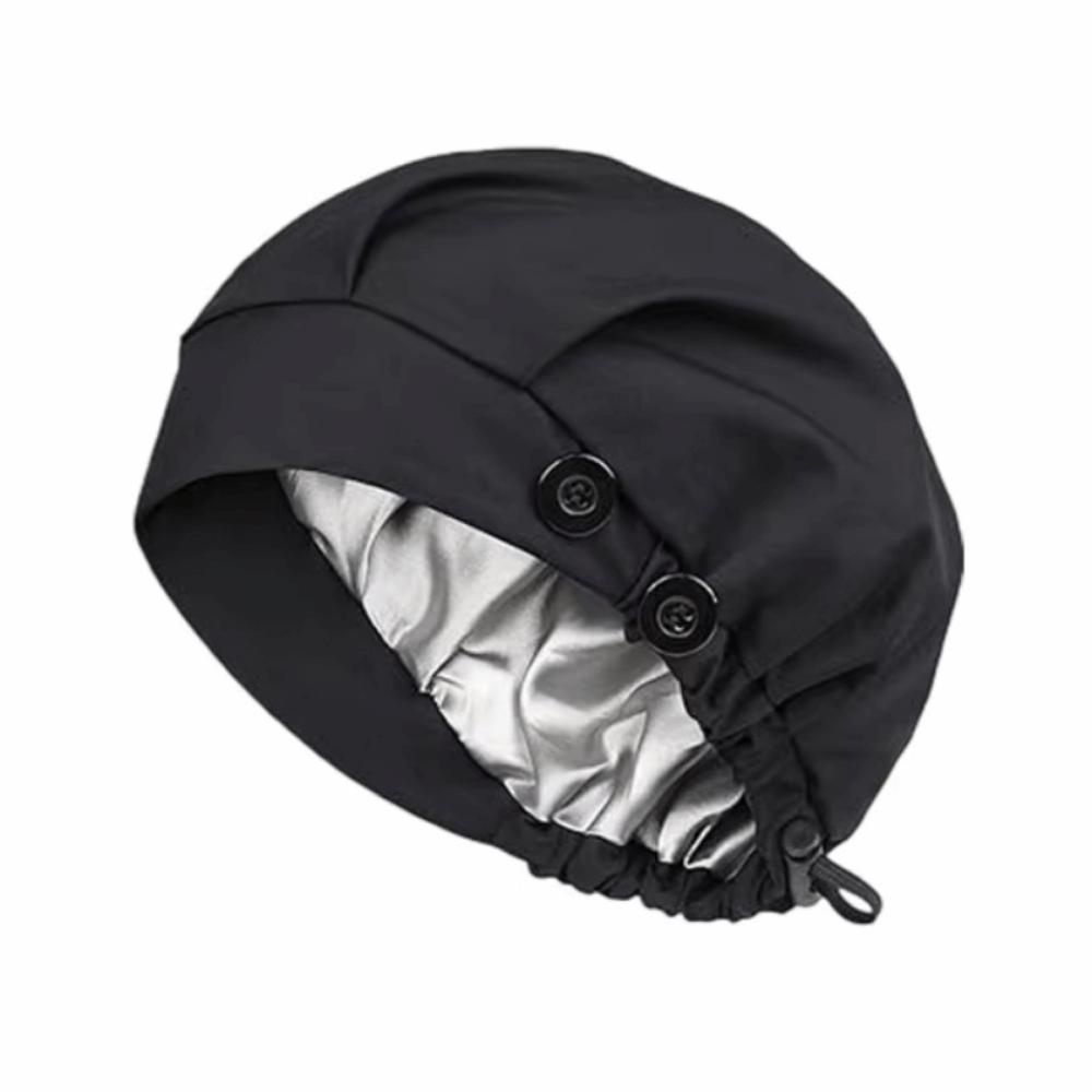 Creative Bouffant Chemo Cap High Elastic Protective Nurse Work Cap Soft Satin Lining Double-layer Turban Hat Daily Use