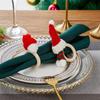 Christmas Table Decor Wooden Christmas Napkin Rings