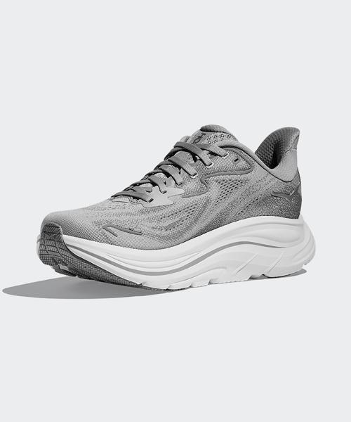 HOKA Женские Clifton 10 Wide - Stella Grey: Галактический Серый 1162050-SRYG