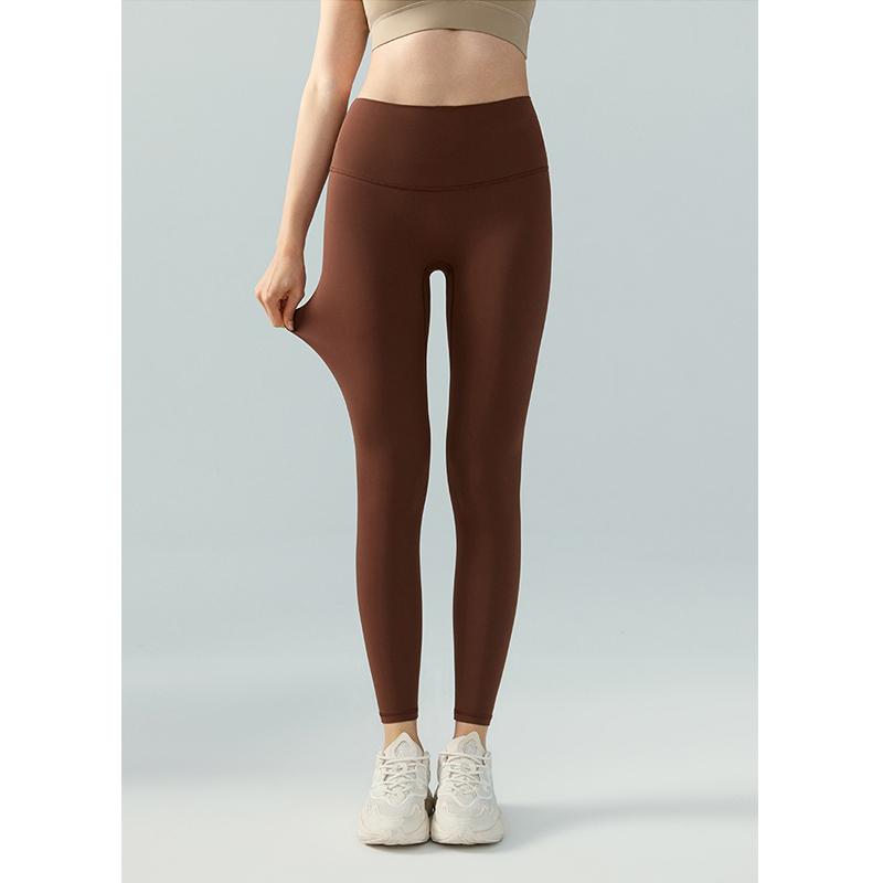 Штаны для йоги женские с высокой талией, цельные штаны для фитнеса без бокового шва, спортивные леггинсы с подъемом бедер