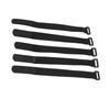 5Pcs Set DUUTI Sports Cycling Riding Adjustable Nylon Bicycle Handlebar Tie Straps (Black)