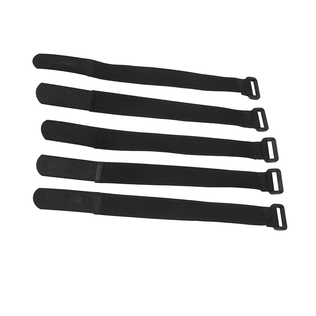 5Pcs Set DUUTI Sports Cycling Riding Adjustable Nylon Bicycle Handlebar Tie Straps (Black)