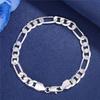 Fine Noble  Sterling  Solid Chain Bracelet For Women Men Charm Party Gift Wedding Party Fashion Jewelry
