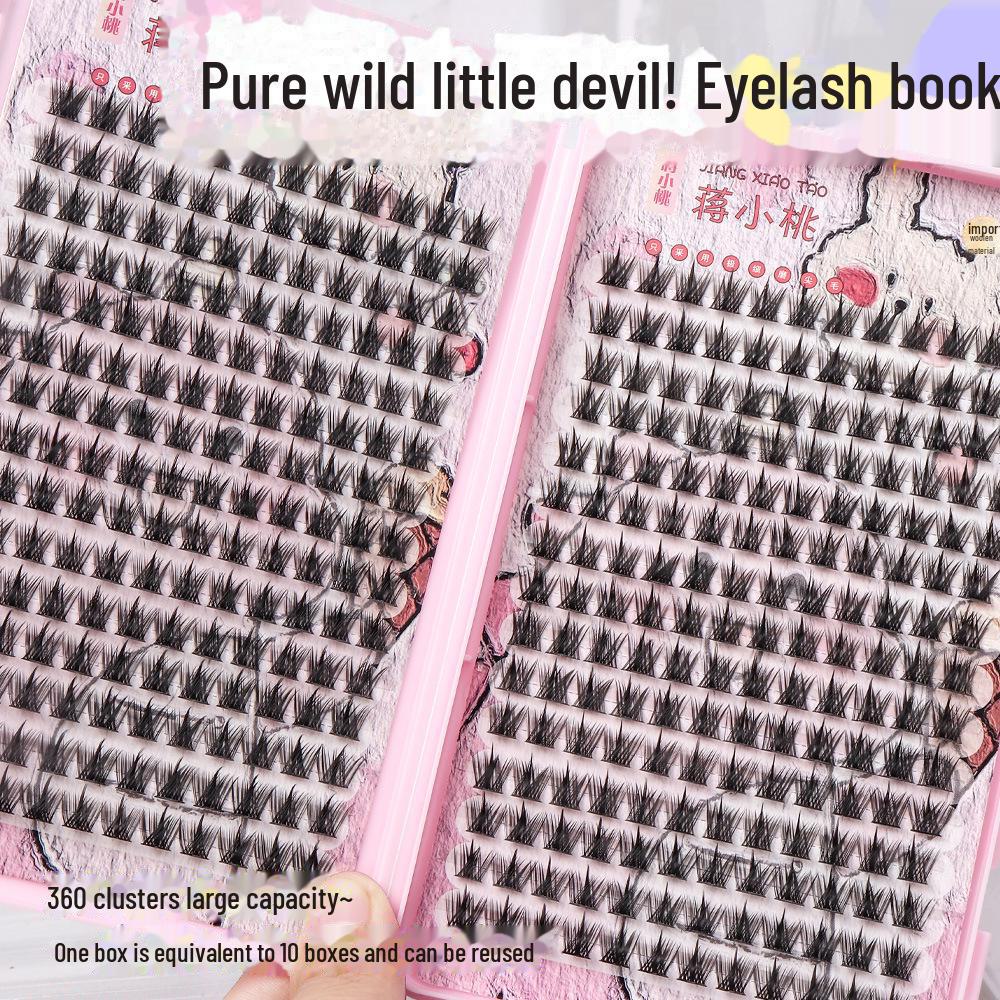 «Цзян Сяотао Чистый Дикий Маленький Дьявол 360-Кластерные Плотные Комические Глаза Накладные Ресницы»