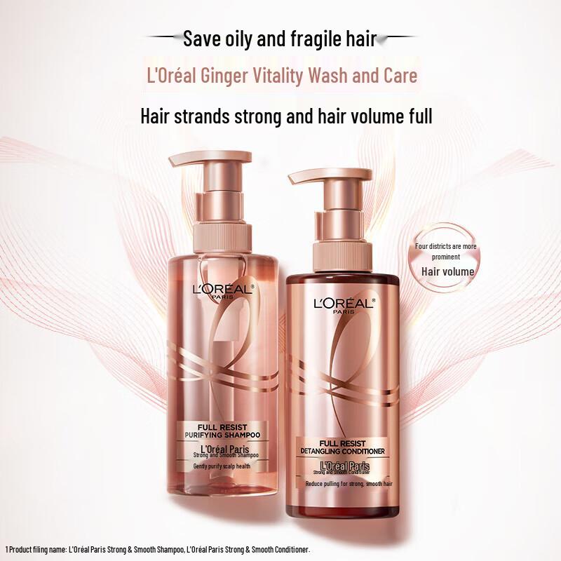 L'Oreal Elvive Extraordinary Oil Strength & Smooth Shampoo & Conditioner Set