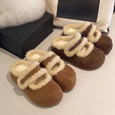 Носите флисовую обувь на толстой подошве, новую ретро-обувь и теплые хлопковые тапочки