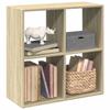 VidaXL Room Divider Shelf Sonoma Oak 69.5x29x69.5 Cm, Shelf, Bookshelf, Storage Shelf, 858005