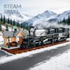 1277Pcs City Railway Steam Train Model Assembly Toy Moc Building Blocks Toys Educational Toy Home Decoration Adult Birthday Gift