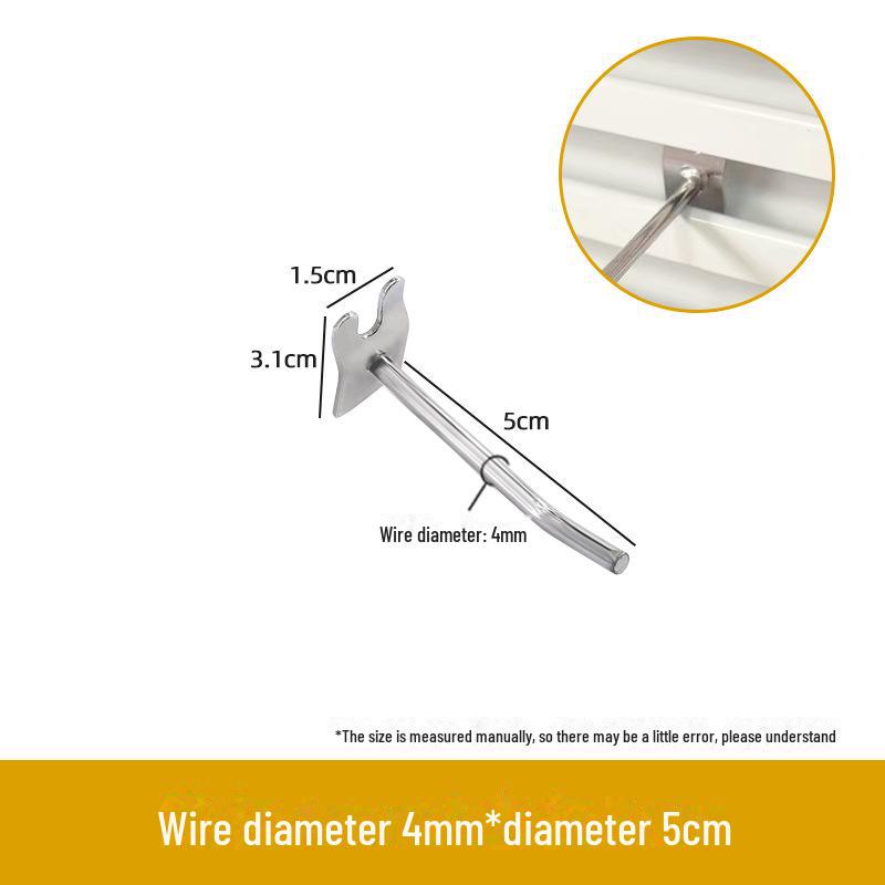 Decorative Aluminum Alloy Slot Plate Hook