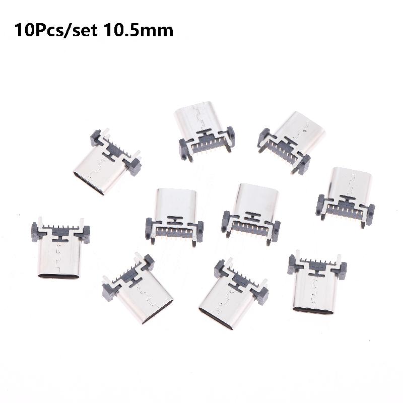 Разъем USB Type C Female 16-контактный, 180 градусов, для промышленных устройств, DIY сборки
