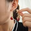 1 пара Винтажные Китайские Серьги Змея и Шар Ретро Текстурированный Модный Аксессуар С Дизайном Брелка Идеальный Новогодний Подарок Для Женщин