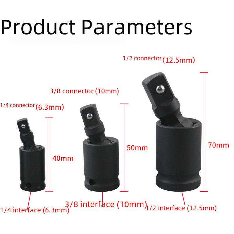 360° Rotating Pneumatic Universal Joint Electric Wrench Socket Set