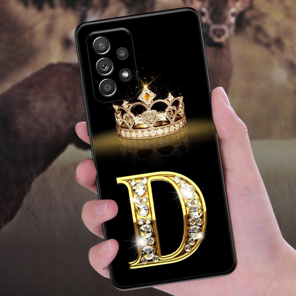 Первоначальная буква G F V H D P C B Чехол для телефона для Samsung Galaxy A57 A56 A37 A55 A36 5G A26 A54 A52 A35 A34 A25 A17 A16 15 A07 Чехол