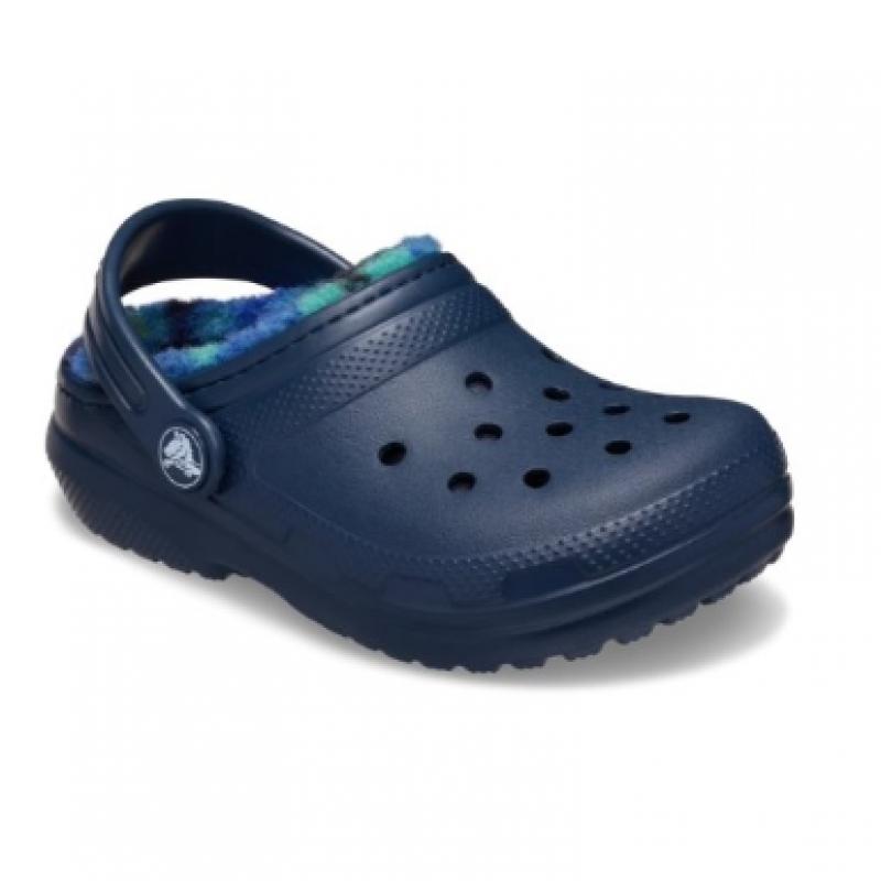 Crocs Classic Lined Bold Check Clog Kids 212037 410