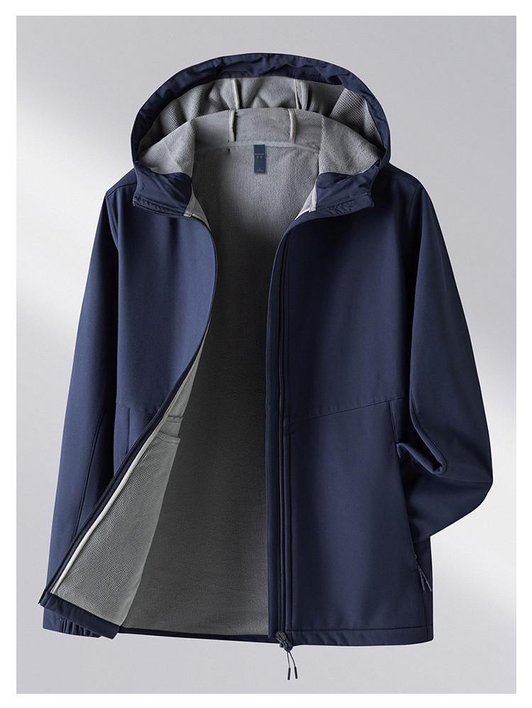 Men's Softshell Jacket with Fleece Hood