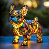 Creative Panda Dolphin Lion Leopard Dog Animal Resin Led Night Light Ornament For Desk