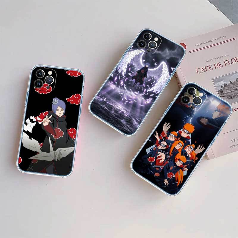 Anime Naruto Akatsuki Case for Motorola E7 E22 E20 E13 E15 E22S E30 E40 G10 G20 G04 G22 G23 G05 G75 G35 G55 G6 G7 G8 G9 Plus Power Play