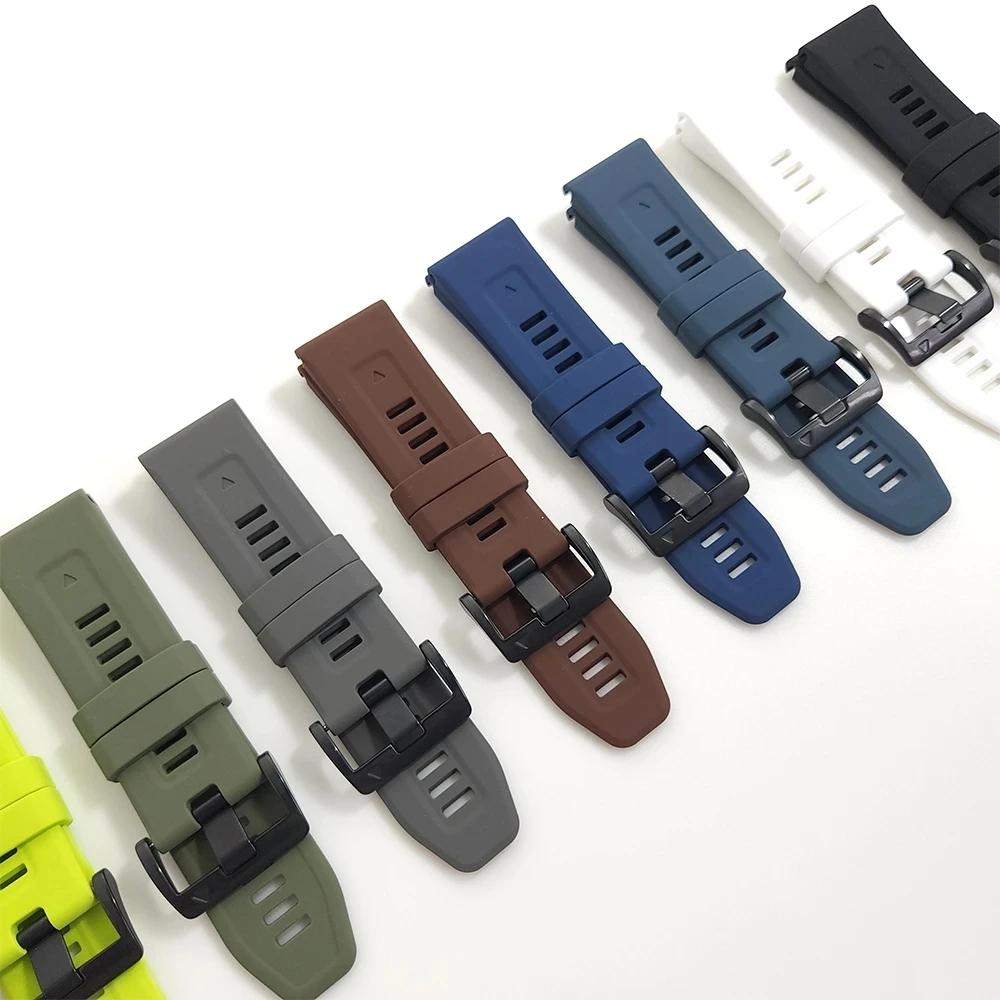 Ремешок QuickFit 22 мм 26 мм для Garmin Epix Gen 2, силиконовый ремешок для Garmin Fenix ​​7 7X 5Plus 6XPro Enduro 2, браслет, ремешок для часов