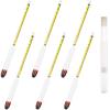 6 Pcs Alcohol Hydrometer For Liquor 0-200 Proof & Tralle Hydrometer Alcohol Mete