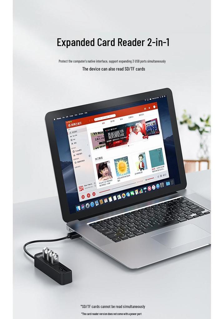 ORICO USB 3.0 Высокоскоростной 4-портовый концентратор с питанием Type-C
