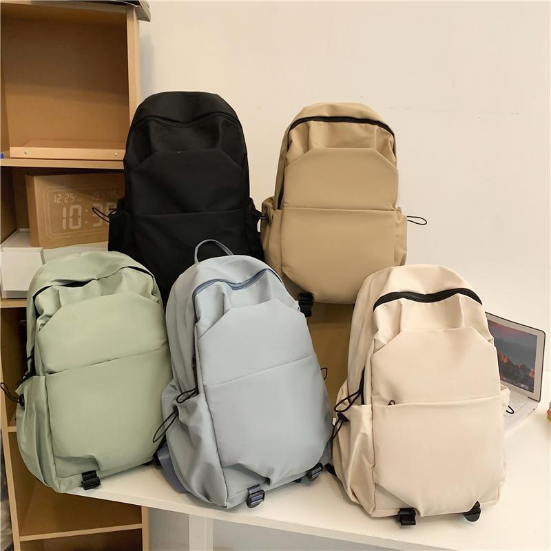 Школьный рюкзак для младших школьников, женский однотонный рюкзак, студенческий рюкзак в студенческом стиле