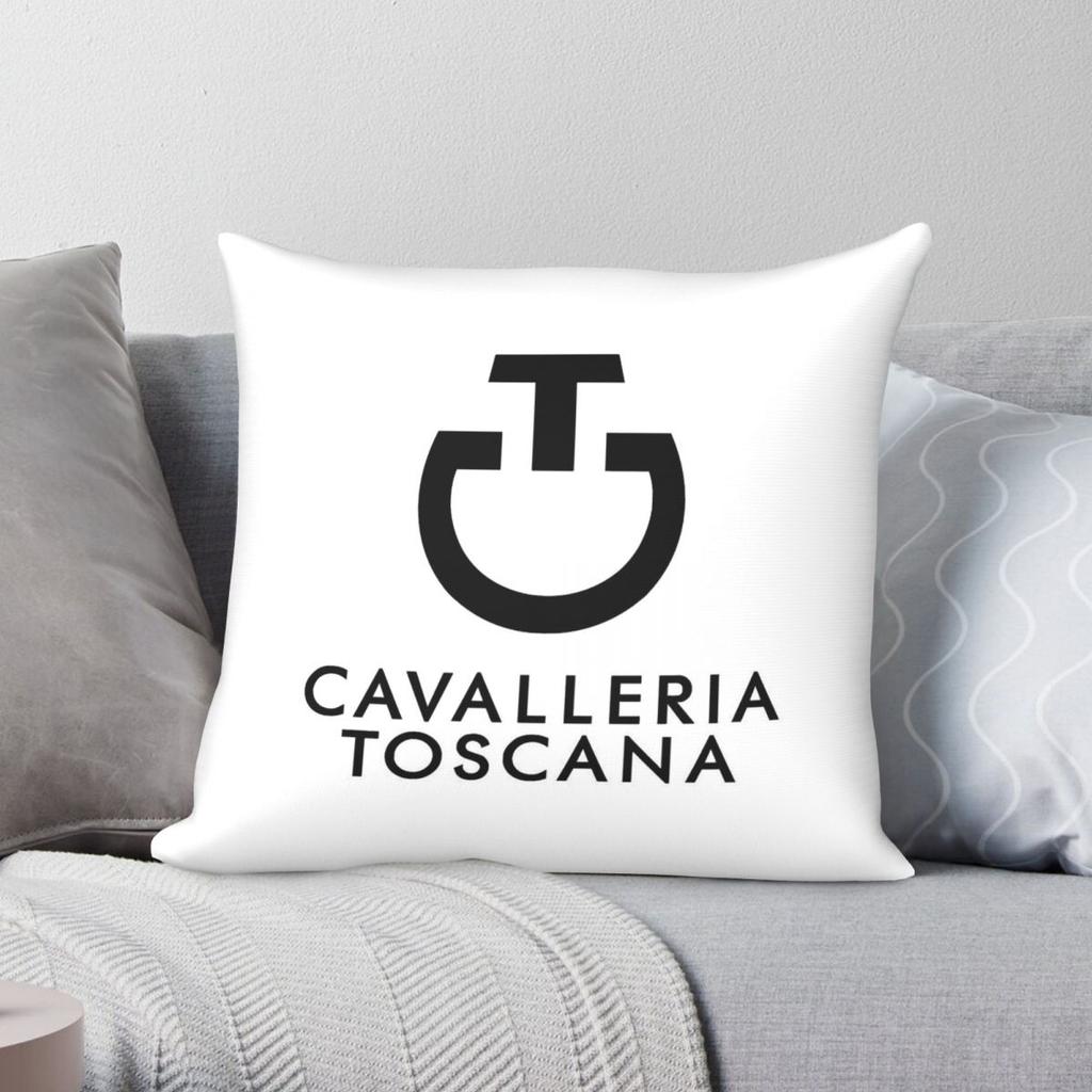 Cavalleria Toscana Horse Riding Square Pillowcase Polyester Linen Velvet Pattern Zip Decorative Pillow Bed Cover Wholesale 45x45