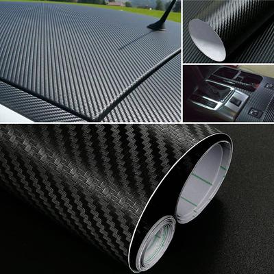 30*127см Автомобильные наклейки и наклейки 3D Виниловая пленка под карбоновое волокно Лист Рулон Защитная Индивидуальная пленка Автостайлинг Внешние аксессуары