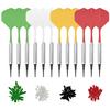 18g House Darts Set with 100 and Perfect for Beginners and Practice 12-Piece Tips, Shafts, Flights, (12-Piece Set)