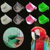 Bird Half Round Food Box Bird Cage Water Bowl Bird Feeding Trough Parrot Feeding Tool