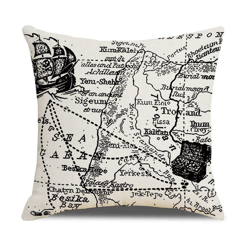 Nordic Black and White Simple Ocean Letter Pillow Cushion New Ebay Pillow Cover