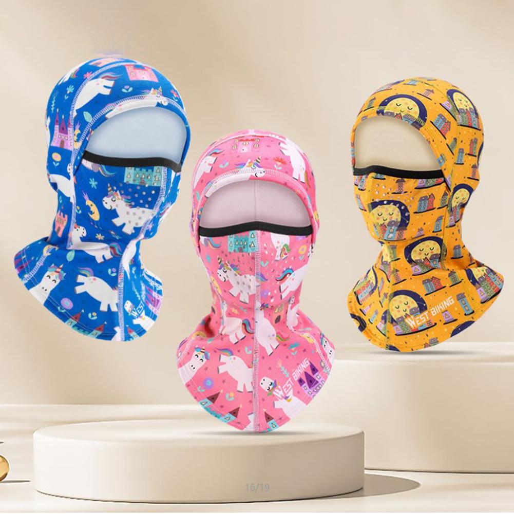 Kids Winter Windproof Cap Children's Warm Balaclava Face Mask Cold Weather Ski Full Face Cover For Boys Girls