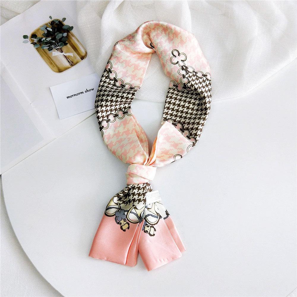 New Scarves Silk Scarves Women'S Spring And Autumn Season Long Decorative Professional Scarves Summer Thin Styles Paired With Shirts Stylish